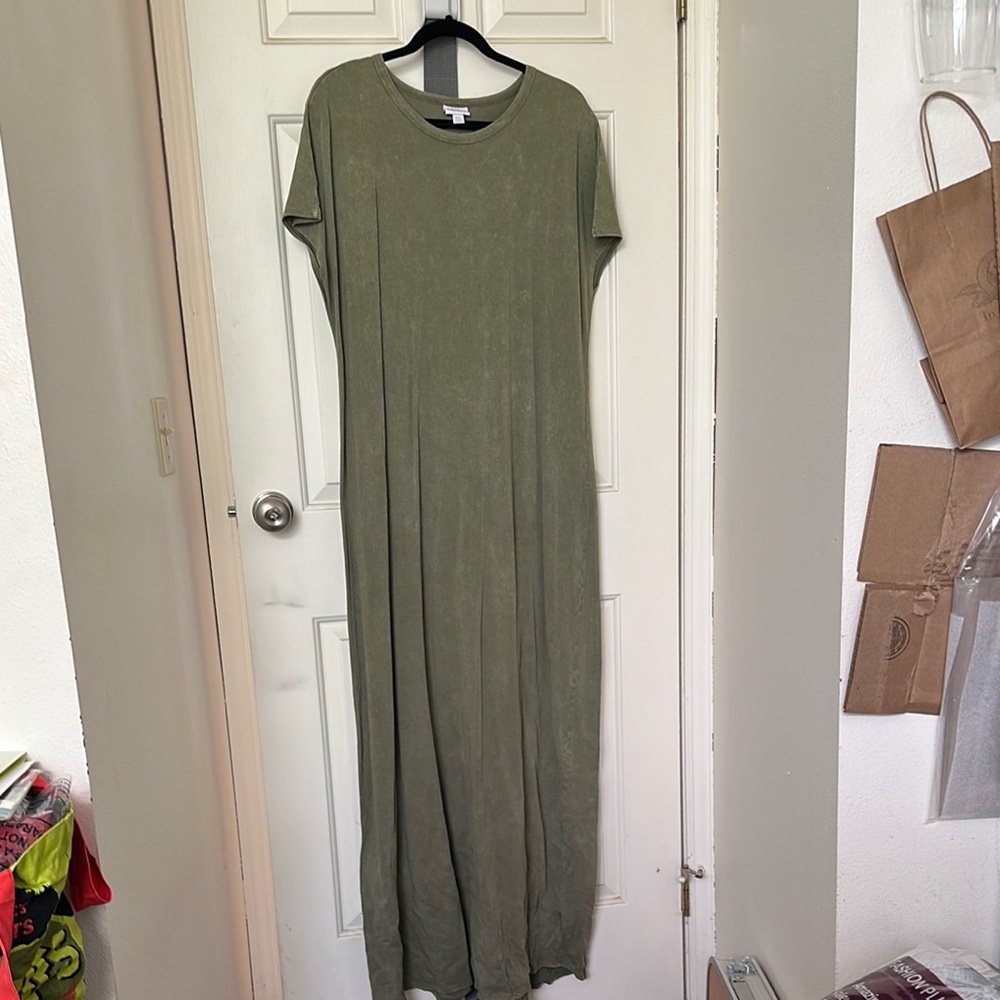 Olive Green Maxi Dress
